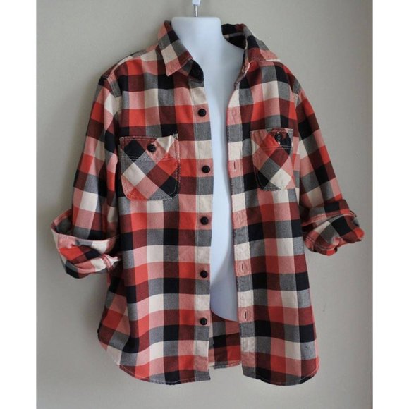 CREWCUTS/J.CREW flannel shirt size 10 - Picture 1 of 3
